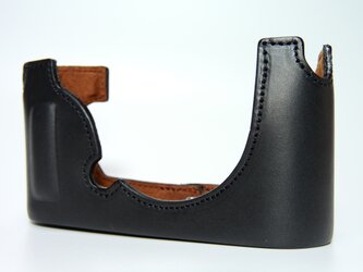 LeicaCL用レザープロテクター　本革　日本製　ブラックの画像