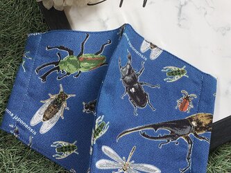 秋冬マスク　立体マスク　キッズ　オトナ　とんぼ　昆虫　カブトムシ　クワガタの画像