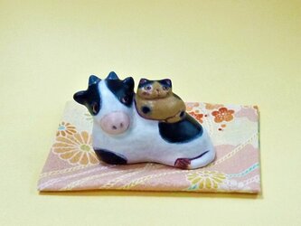 牛さんといっしょ（大きめ）の画像