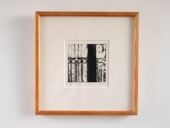 銅版画 “balcony”（額装）の画像