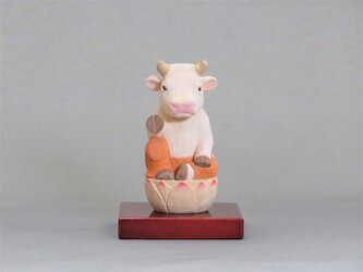木彫り　牛仏さま　丑仏2017の画像