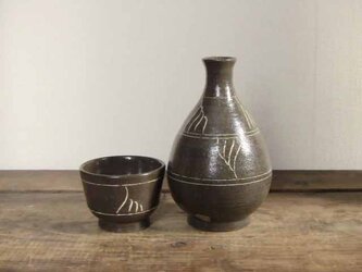 芭蕉文象嵌酒器セットの画像
