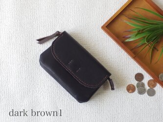 柔らかなお財布(dark brown1)の画像
