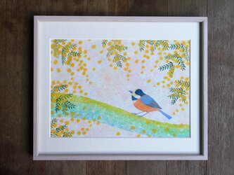 絵画「春の便り」の画像