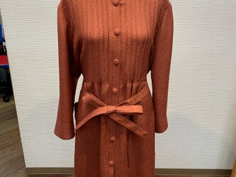 ワンピースコート（着物リメイク）の画像