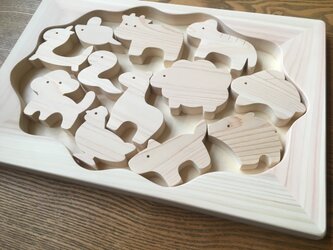 お風呂で遊べる　十二支のパズルの画像