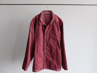 【受注製作】木間服装製作 / shirt コーデュロイ dark pink / unisexの画像