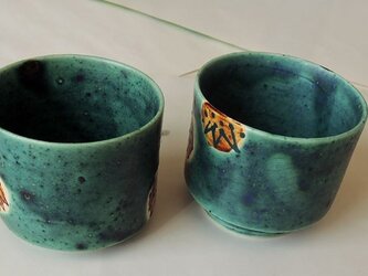 青いぐいのみ・２個セットの画像