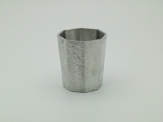 錫製　ぐい呑(八角）の画像