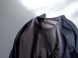 size1/organic cotton slub raglan Tの画像