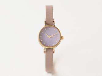 iroha 藤紫 真鍮シンプルケース（受注生産）| ハンドメイド腕時計の画像