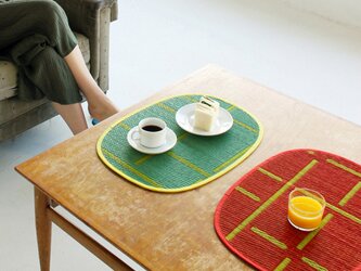 OTO い草：ランチョンマット２枚セット（天然素材　消臭　抗菌　自然主義）の画像