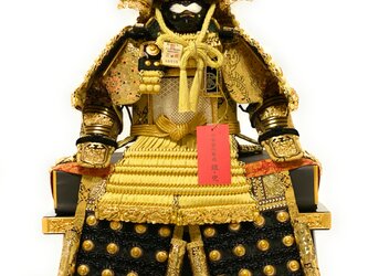 新商品　五月人形　鎧飾り　白鐘（しろがね）5号大鎧収納飾りの画像