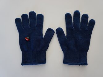 藍染の手袋　の画像