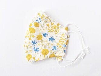 北欧テイストをつめこんだ手縫いマスク 軽やかなダブルガーゼの画像