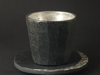 銀彩フリーカップ＆ソーサー「NewMoon」NM02の画像