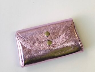 【新色☆チェリーピンク】ピッグスキンの小さなお財布　の画像