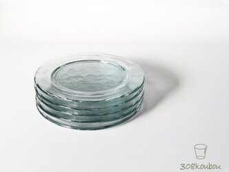 年輪プレート 丸皿(16cm・グレー)の画像
