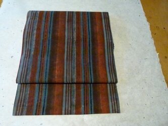 ★＜こちらの作品は再出品することができません＞名古屋帯＊インド更紗･縞の画像