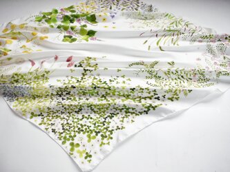 シルクツイルスカーフ「wildflower」の画像