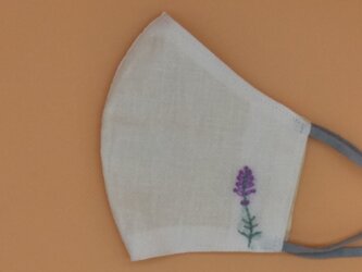 春いろ刺繍❁立体マスク（調節ゴム・ポケット付き）の画像