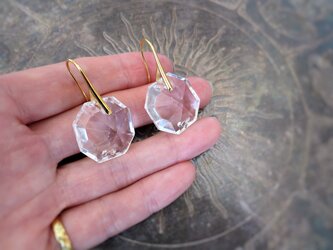 アンティーククリスタルピアス antique crystal earrings <PE1-0318>の画像