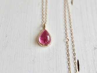 K10[berry風味のpink tourmaline]necklaceの画像