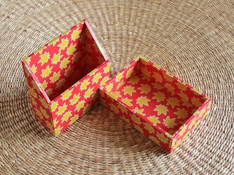 もみじの小箱セット（レッド）の画像