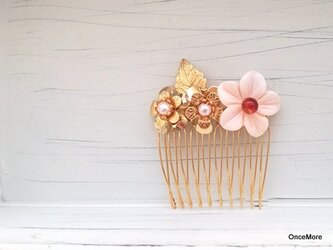【現品限り】お花のヘアコームの画像
