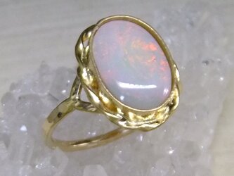 White opal＊14kgf ringの画像