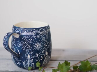 青いマグカップ5の画像