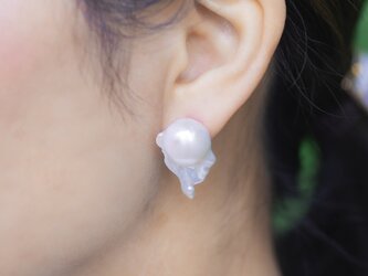 Fresh water pearl Studs pierce -1-の画像