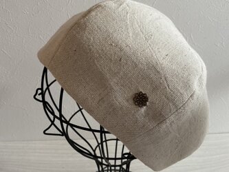TOPI 綿麻のベレー（ベージュ58〜60）の画像