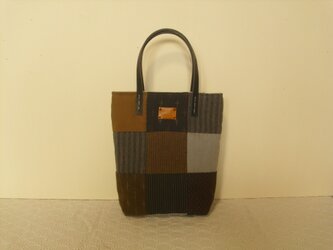 渋い大人パッチのミニバック①の画像