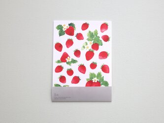 便箋15枚セット いちごの画像