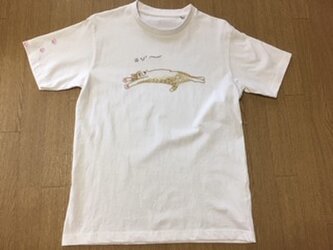 猫Tシャツ　”のび〜〜”の画像
