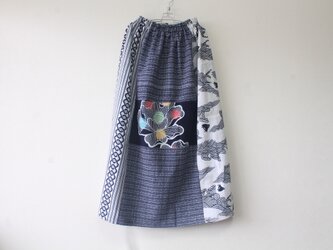 ☆浴衣ロングスカート☆パッチワーク♪/32ys09の画像
