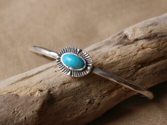1点物★Turquoise　bangle(sv)★ターコイズ★バングル★12月★天然石の画像