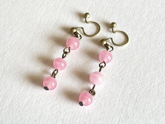 ノンホールピアス No.1144桜色の画像