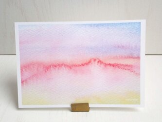 癒やし　水彩画 「グラデーションカラー」 ポストカード/３枚セット ナチュラコの画像