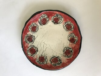 陶芸　手びねり　　丸皿の画像