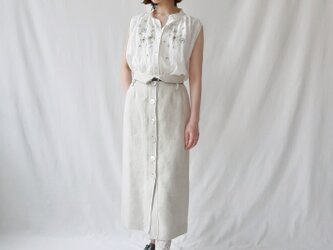 【Mサイス ロングタイトスカート】Modern Ivoryの画像