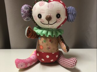 パッチワークのカラフルモンキーの画像