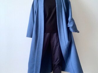 着物風ガウン　露草色＋空色の画像