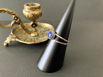 {ラピスラズリ} silver cosmos ringの画像