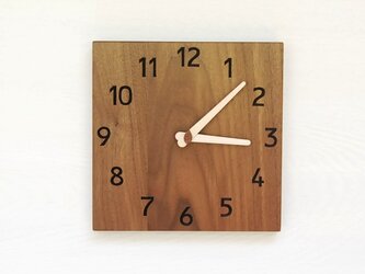 24cmX24cm 掛け時計 ｳｫｰﾙﾅｯﾄ【2127】の画像