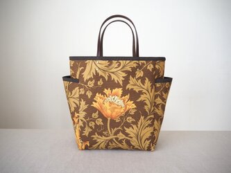 ミニサイドポケットバッグ　「Anemone」ライトブラウンの画像