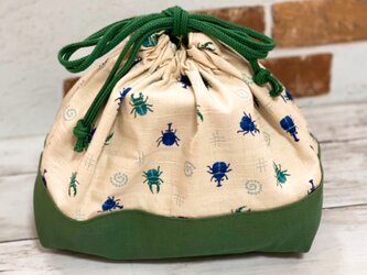 ちょっと大きめ　お弁当袋　【和柄・昆虫】の画像