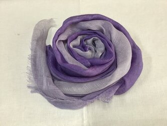 草木染め　シルクストール　紫根の画像