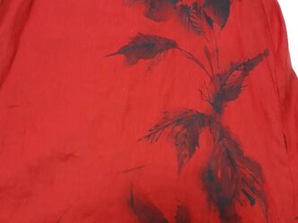 真っ赤な情熱牡丹ワンピ 特注　手描き　持ち込みの画像